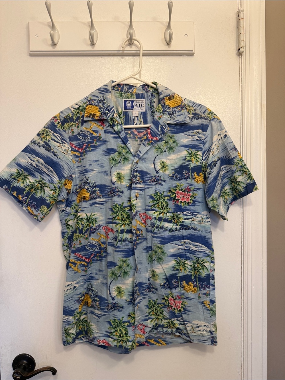 Blue Tropical Hawaiian Camp Shirt - Men's